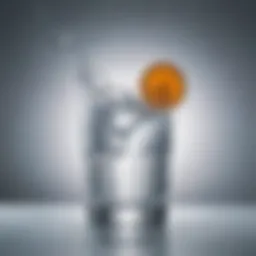A glass of Alka-Seltzer dissolving in water