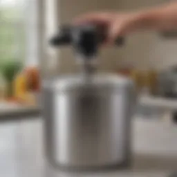 Exterior view of the All American 10.5 Quart Pressure Canner showcasing its sturdy construction.