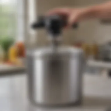 Sturdy Design of All American Pressure Canner Exterior view of the All American 10.5 Quart Pressure Canner showcasing its sturdy construction.
