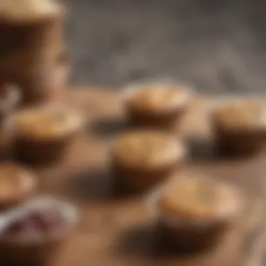 Sustainable baking cup options displayed on a wooden surface.