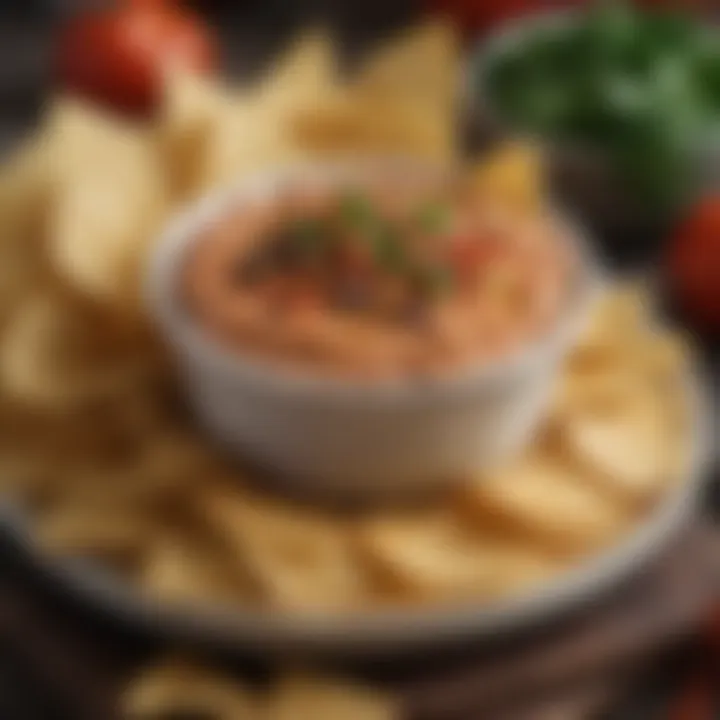 A creative recipe utilizing Tostitos Bean Cheese Dip as a key ingredient in a gourmet dish.
