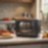 Vintage television showcasing an infomercial for a cooking gadget
