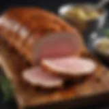 Juicy pork loin roasted to perfection