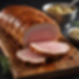 Juicy pork loin roasted to perfection