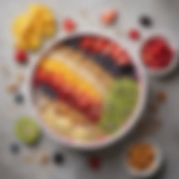 A smoothie bowl adorned with various toppings for enhanced nutrition