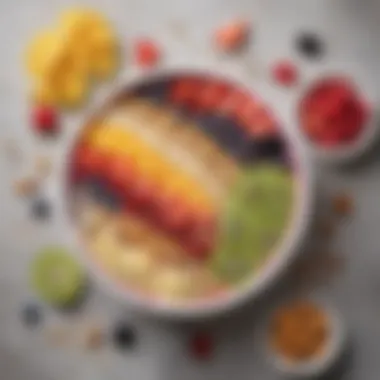 Creative Smoothie Bowl Toppings A smoothie bowl adorned with various toppings for enhanced nutrition