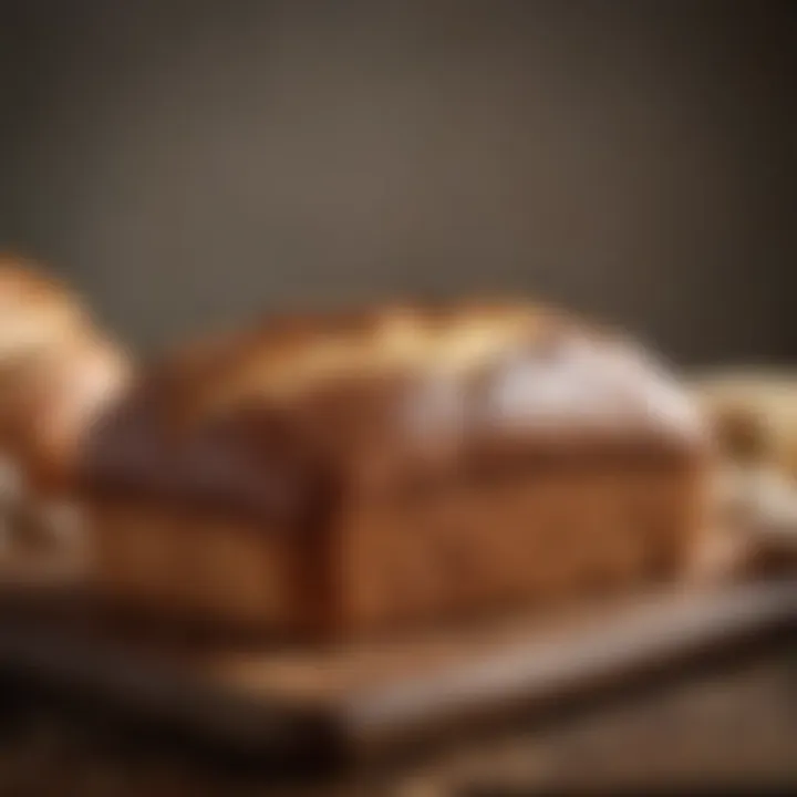 Freshly baked gluten-free bread on a wooden board
