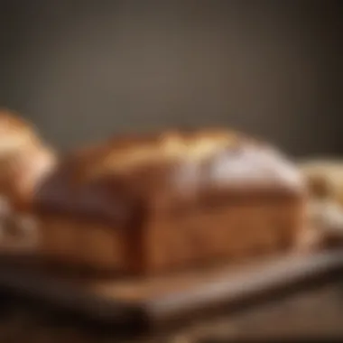 Freshly Baked Gluten-Free Bread Freshly baked gluten-free bread on a wooden board
