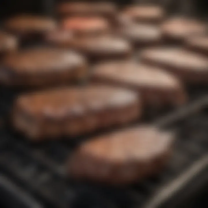 Various types of grills lined up