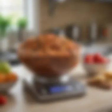 Digital Convenience for Accurate Measurements Digital kitchen scale with a bowl