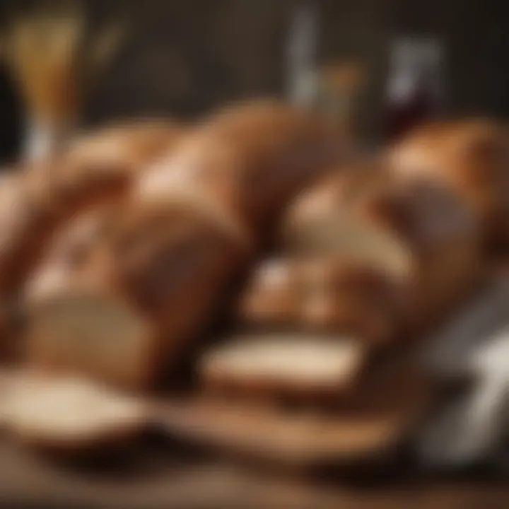 Healthy wheat bread recipes arranged on a table