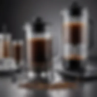 Detailed diagram of the Bodum French press components for understanding brewing efficiency.