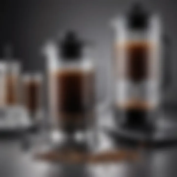 Detailed diagram of the Bodum French press components for understanding brewing efficiency.