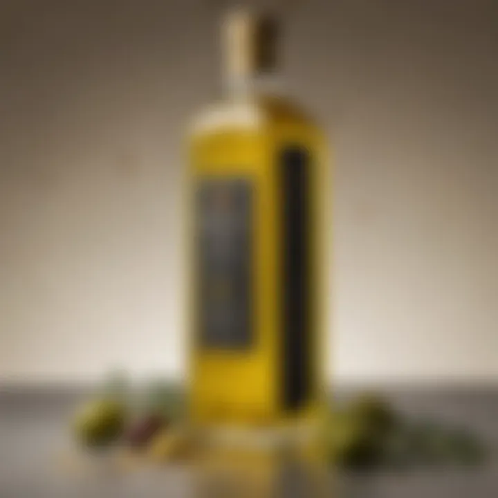 An elegant bottle of Botticelli Olive Oil showcasing its premium quality