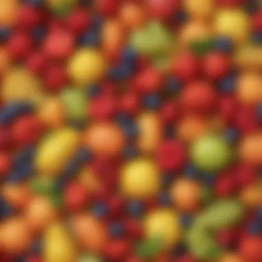Fiber-rich Fruits for Digestive Health A variety of fruits rich in fiber aiding digestion