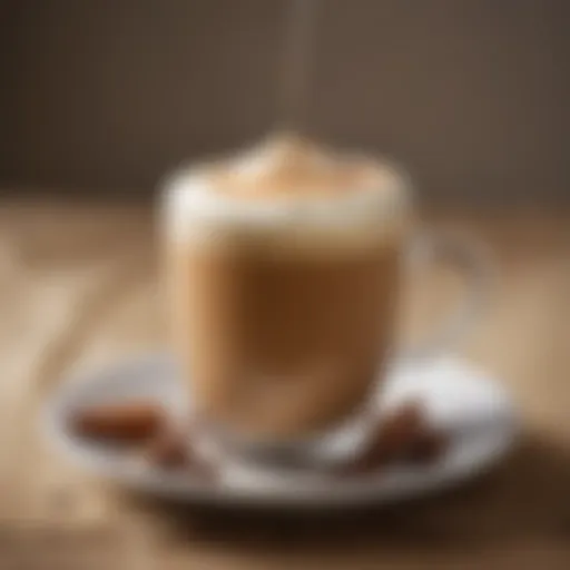 A rich cup of Bulletproof Coffee showcasing its creamy texture