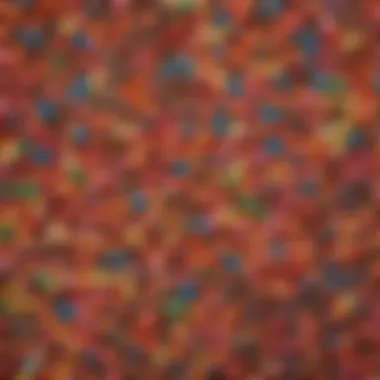 A vibrant assortment of candies showcasing color and texture.