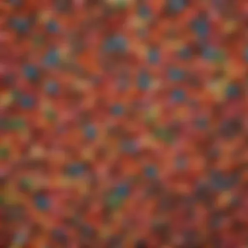 A vibrant assortment of candies showcasing color and texture.
