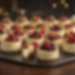 A selection of decadent cheesecakes showcasing various flavors
