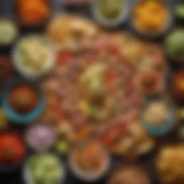 Vibrant Appetizer Selection for Cinco de Mayo Colorful array of traditional Mexican appetizers