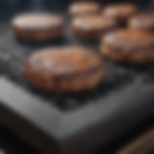 A pristine grill showcasing a flawless surface ready for use
