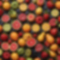 A colorful assortment of braces-friendly fruits