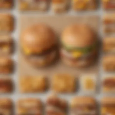 Map illustrating regional adaptations of McDonald's menu worldwide