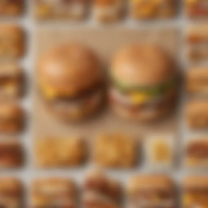 Map illustrating regional adaptations of McDonald's menu worldwide