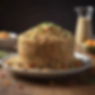 Nutritional Aspects of Quinoa Rice Nutritional benefits of quinoa rice on a decorative plate