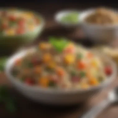 Quinoa Rice Salad Delight A colorful salad featuring quinoa rice as a base
