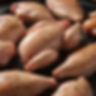Raw Chicken Cuts Selection of raw chicken cuts ready for seasoning