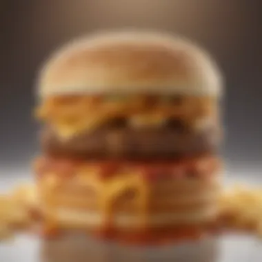 A visually appealing spread of burgers featuring the iconic Big Mac, showcasing the sauce oozing between the layers.