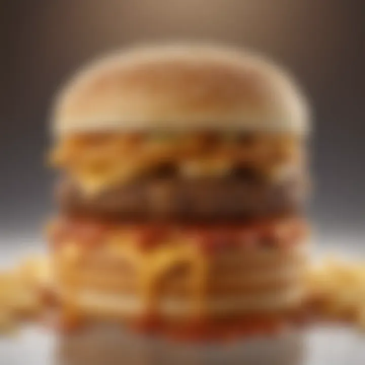 A visually appealing spread of burgers featuring the iconic Big Mac, showcasing the sauce oozing between the layers.