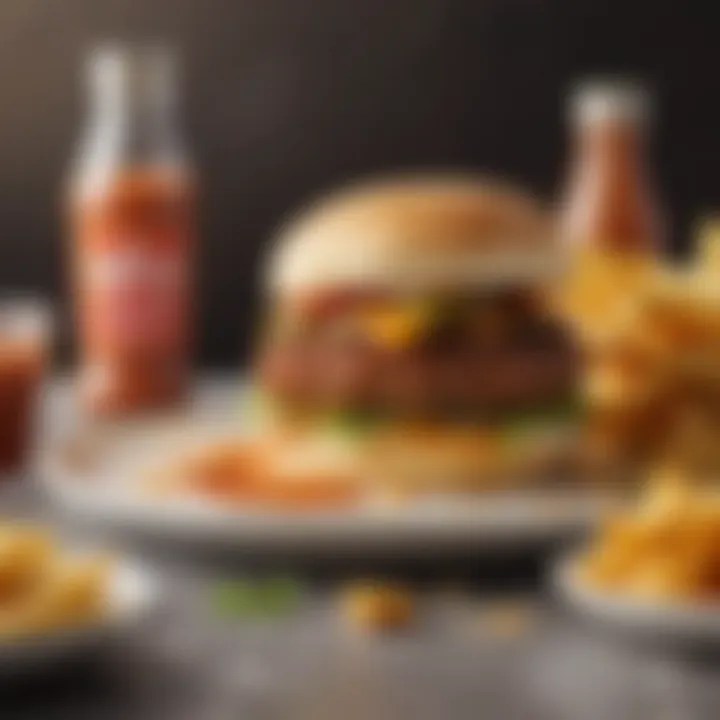 An elegant table setting with a gourmet twist on Big Mac sauce served alongside crispy fries, emphasizing its versatility as a condiment.