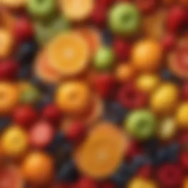 Colorful Fruit Assortment A colorful assortment of fruits as part of a balanced meal