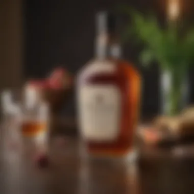The Essence of Elijah Craig Bourbon A luxurious glass of Elijah Craig bourbon surrounded by rich ingredients.