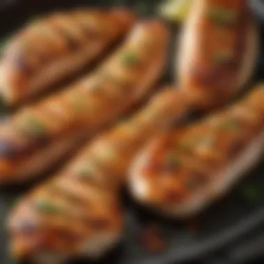 Flavor-Packed Marinated Chicken Fillets Marinated chicken fillets ready for grilling with spices