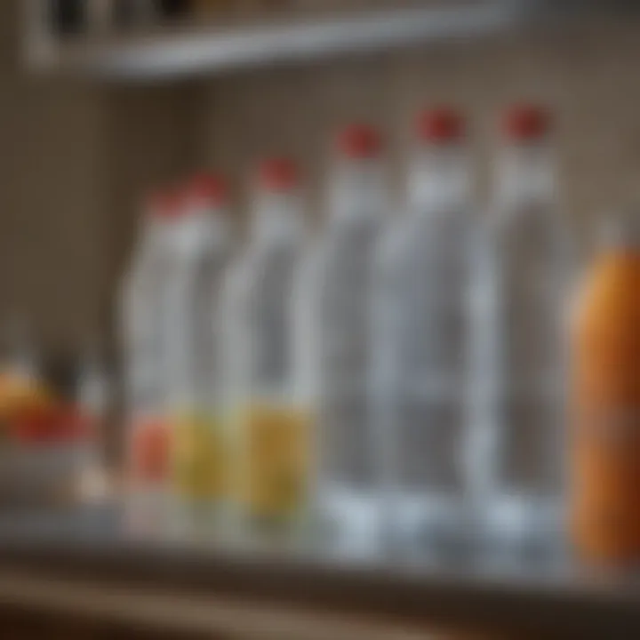 Creative water bottle storage solutions