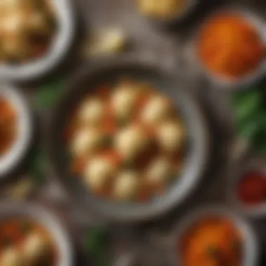A vibrant plate showcasing ravioli paired with seasonal vegetables