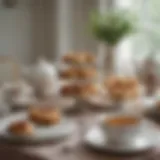 Elegant table setting for an English tea party