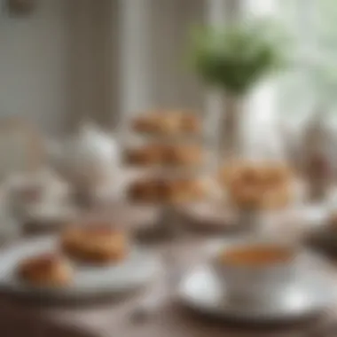 Refined Table Arrangement for Tea Elegant table setting for an English tea party