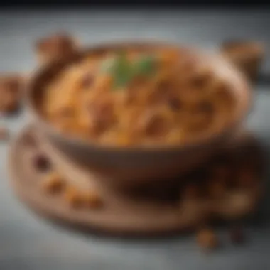 Charoset: A Symbol of Resilience A rich bowl of charoset, representing the mortar used by Jewish slaves