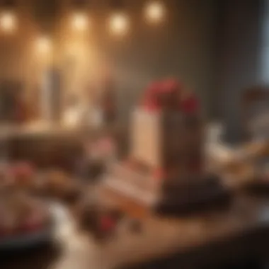 Personal Touch in Gifting An array of personalized gifts on a display table.