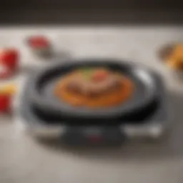 Close-up view of the Cusimax Electric Hot Plate showcasing its sleek design