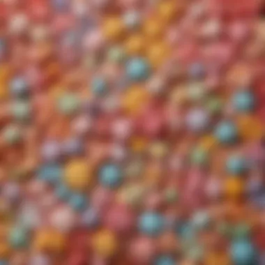 Vibrant Types of Decorator Icing Close-up view of various types of decorator icing with vibrant colors