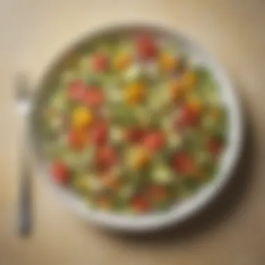 Zucchini Vegetable Salad A colorful salad featuring zucchini and a variety of vegetables