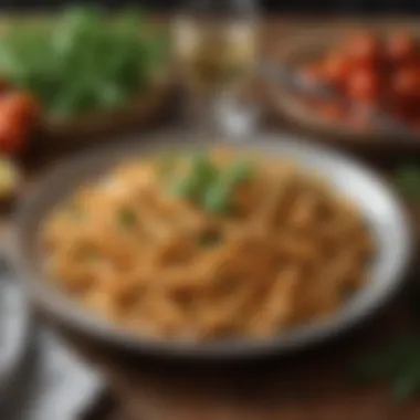 Satisfying Pasta Dishes on a Budget Plate of pasta topped with fresh herbs