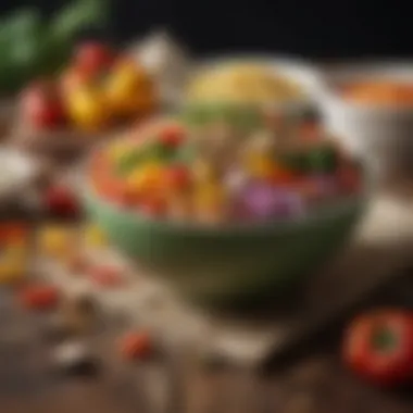 Colorful Ingredients for Budget-Friendly Meals Vibrant vegetable medley in a bowl
