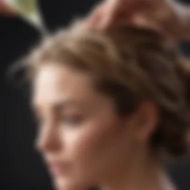 Homemade hair conditioner application