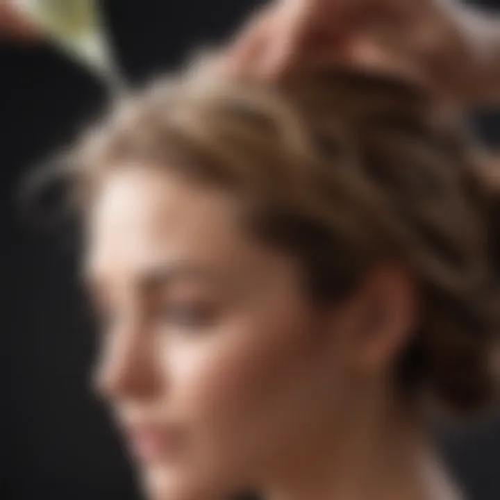 Homemade hair conditioner application